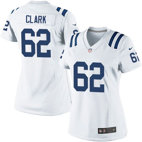 Women's Elite Le'Raven Clark Nike Jersey White Road - #62 NFL Indianapolis Colts